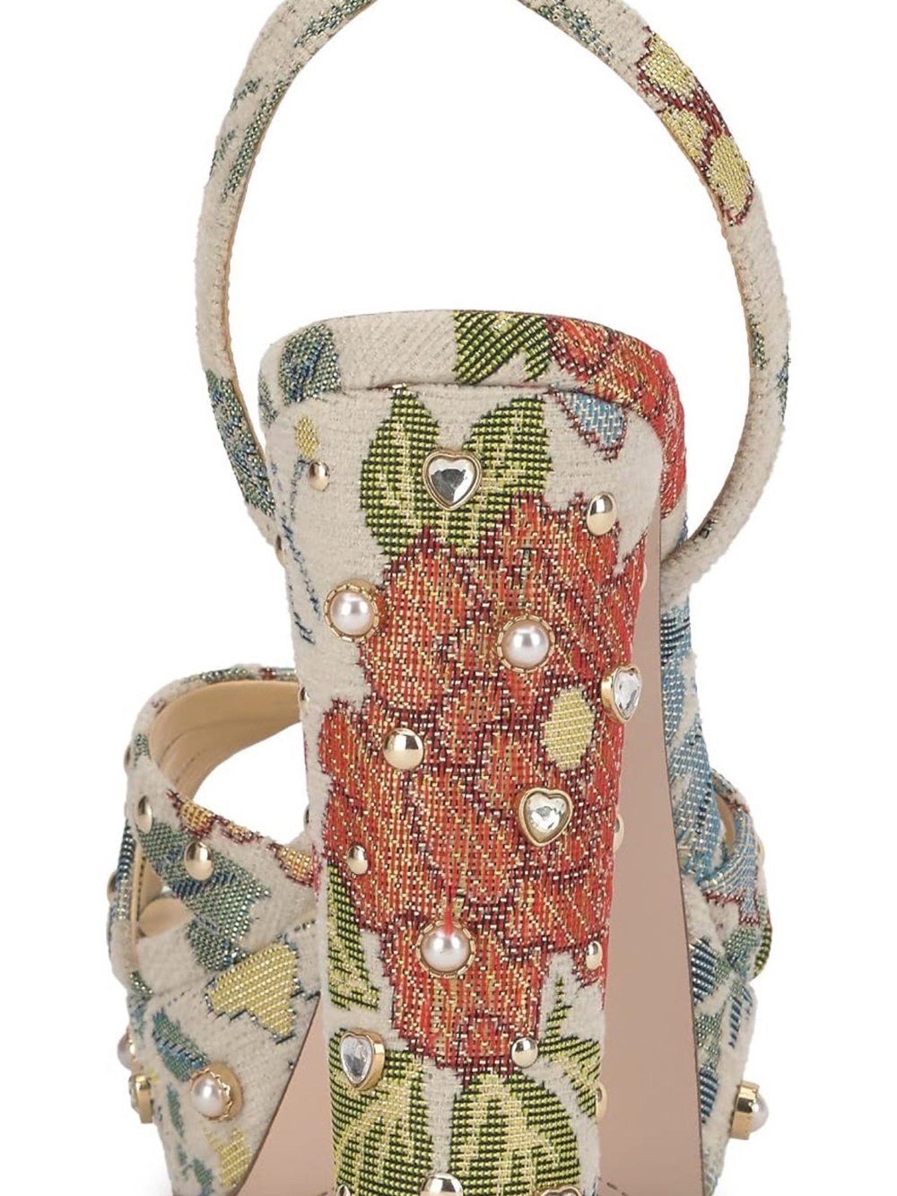 Jessica Simpson Women's Ilaria - Floral Tapestry Platform Sandal - NEVER WORN - Picture 3 of 4